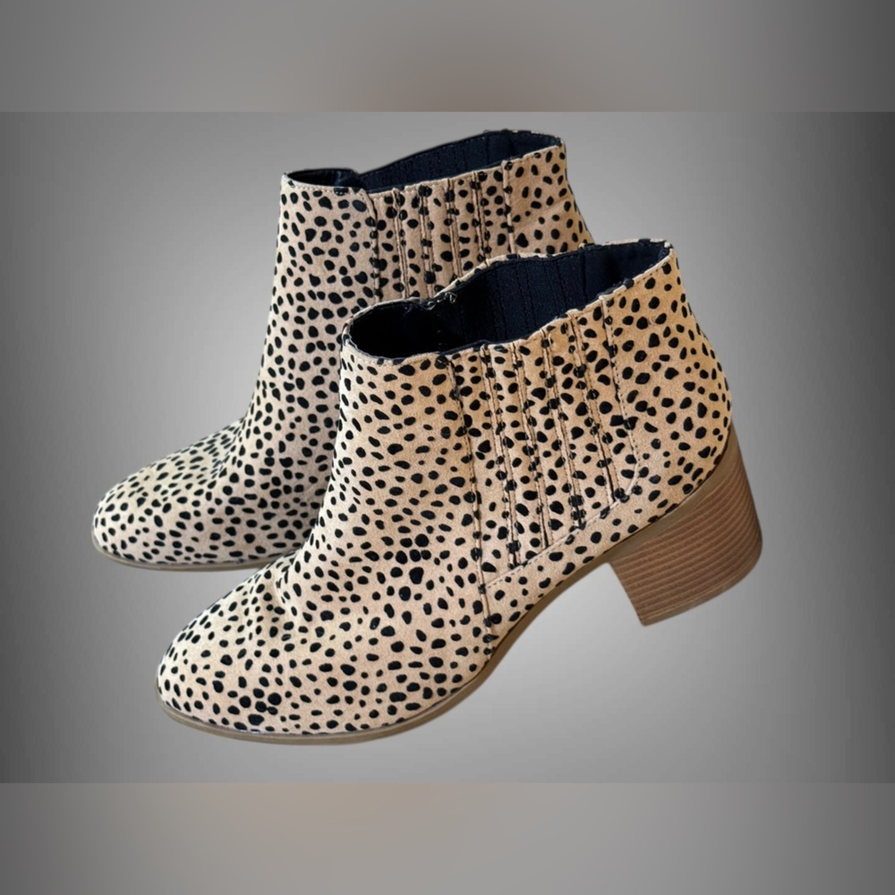 Maurices Cheetah Print Ankle Booties Women’s Size 11 Block Heel Western Boot - Picture 8 of 16